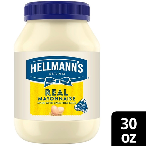 Hellmann s Real Mayonnaise Jar, 30 Fluid Ounce, 15 Per Case